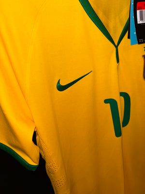 BRAZIL NEYMAR JR 2014-2015 ORIGINAL PLAYER JERSEY L