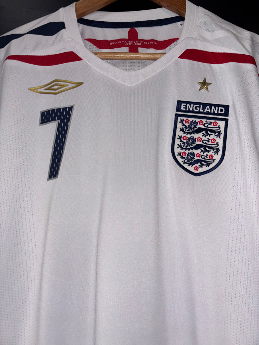 ENGLAND BECKHAM 2007-2008 ORIGINAL JERSEY Size L