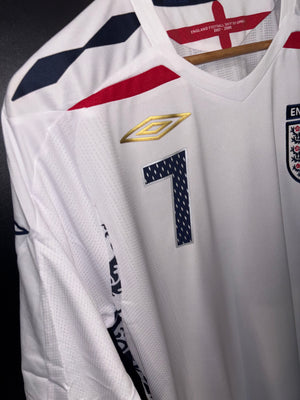 ENGLAND BECKHAM 2007-2008 ORIGINAL JERSEY Size L