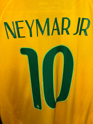 BRAZIL NEYMAR JR 2014-2015 ORIGINAL PLAYER JERSEY L