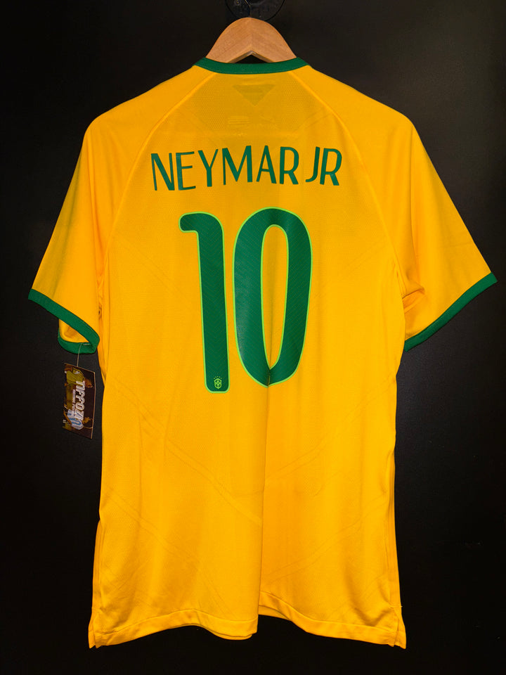 BRAZIL NEYMAR JR 2014-2015 ORIGINAL PLAYER JERSEY L