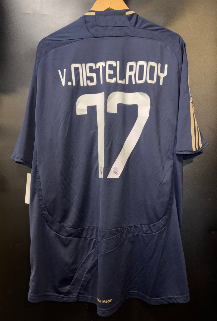 REAL MADRID VAN NISTERLOOY 2007-2008 ORIGINAL JERSEY Size XL