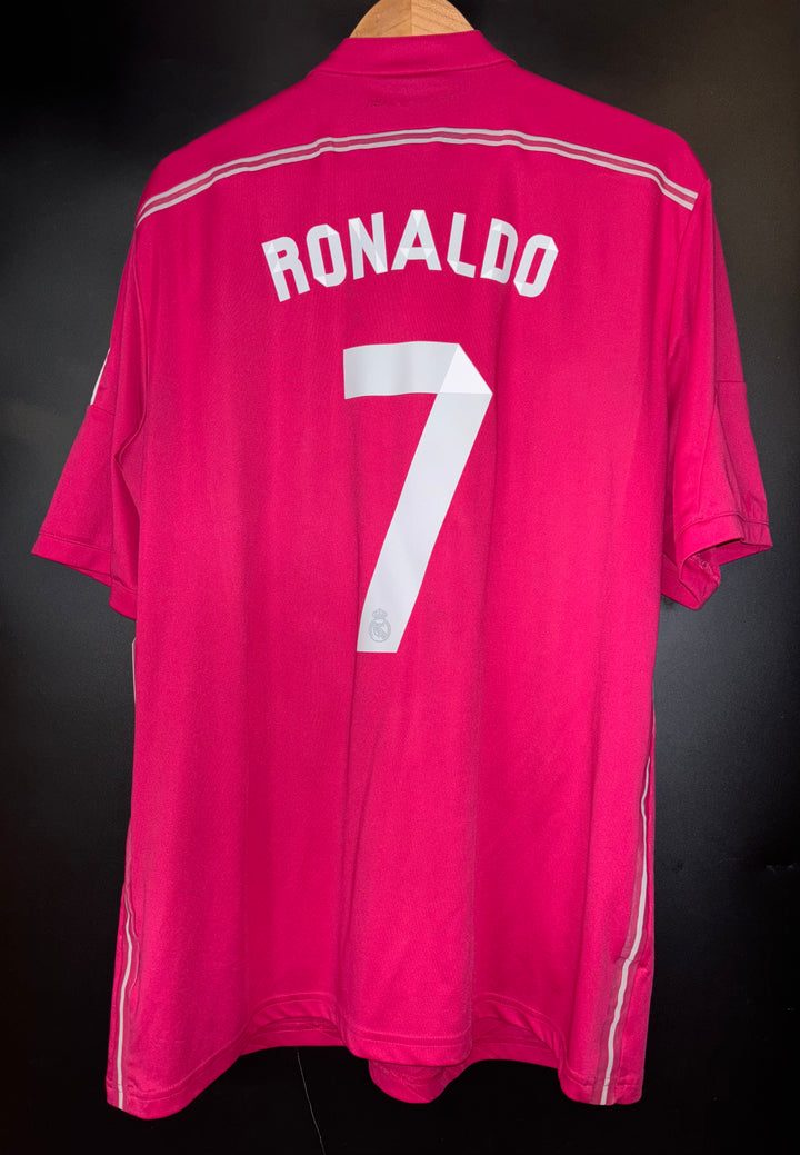 REAL MADRID RONALDO 2014-2015 ORIGINAL AWAY JERSEY SIZE XL