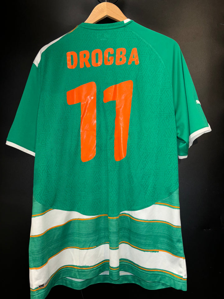 IVORY COAST DROGBA 2010-2011 ORIGINAL JERSEY Size 2XL