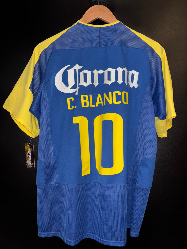 CLUB AMERICA BLANCO 2001-2002 ORIGINAL JERSEY SIZE L