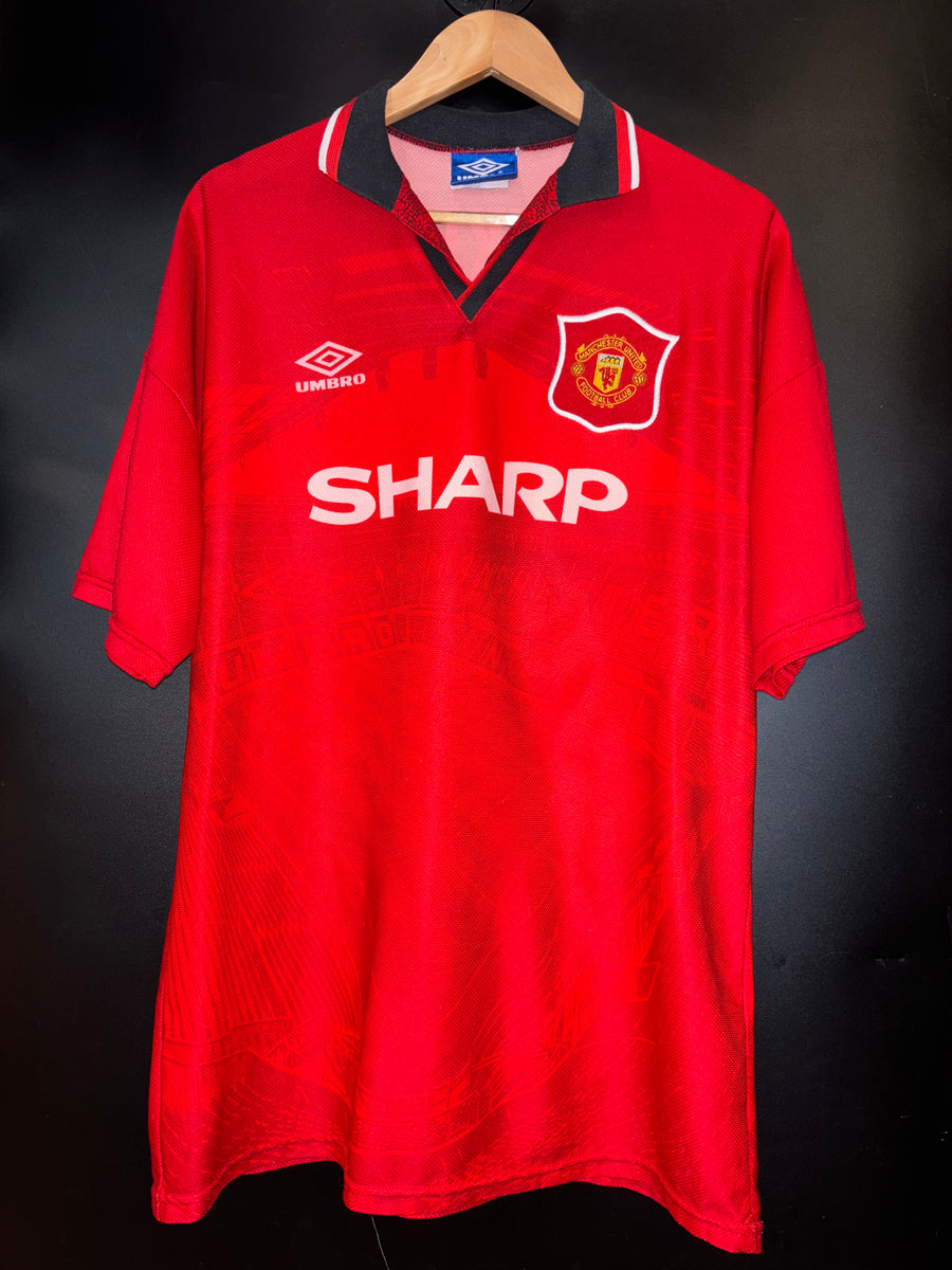 MANCHESTER UNITED BECKHAM 1995-1996 ORIGINAL JERSEY Size XL