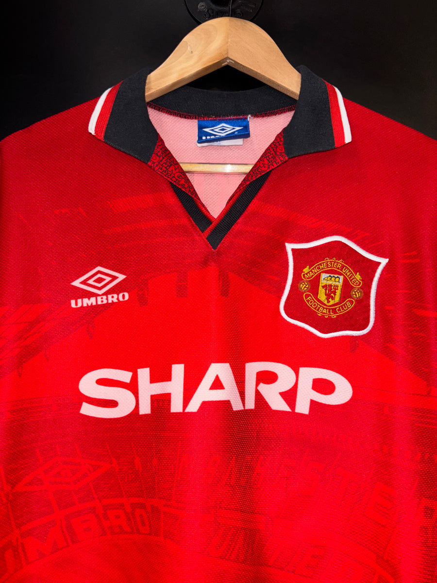 MANCHESTER UNITED BECKHAM 1995-1996 ORIGINAL JERSEY Size XL