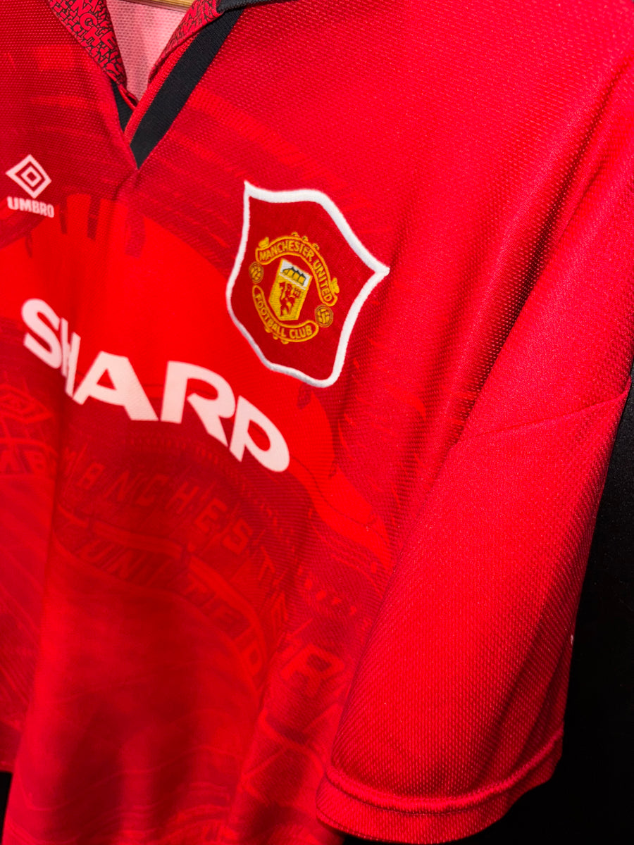 MANCHESTER UNITED BECKHAM 1995-1996 ORIGINAL JERSEY Size XL