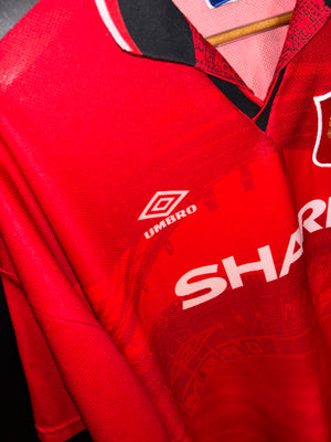 MANCHESTER UNITED BECKHAM 1995-1996 ORIGINAL JERSEY Size XL