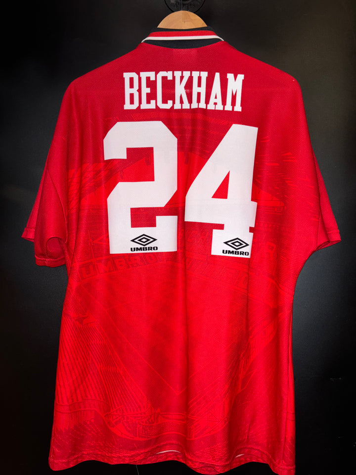 MANCHESTER UNITED BECKHAM 1995-1996 ORIGINAL JERSEY Size XL