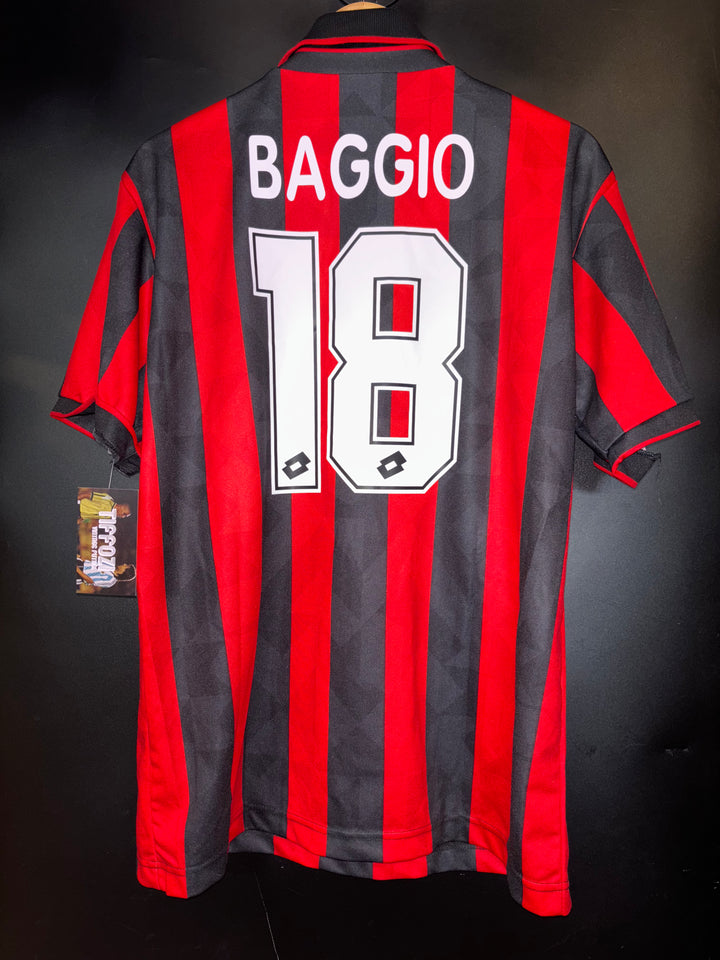AC MILAN BAGGIO 1995-1996 ORIGINAL JERSEY Size L