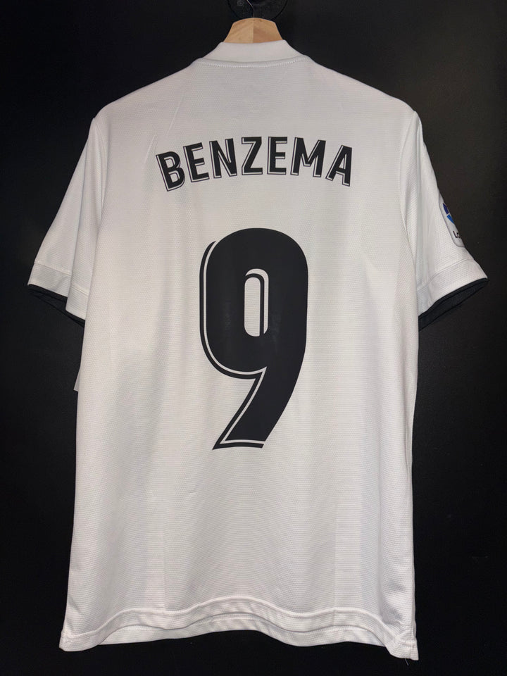 REAL MADRID BENZEMA 2018-2019 ORIGINAL JERSEY Size L