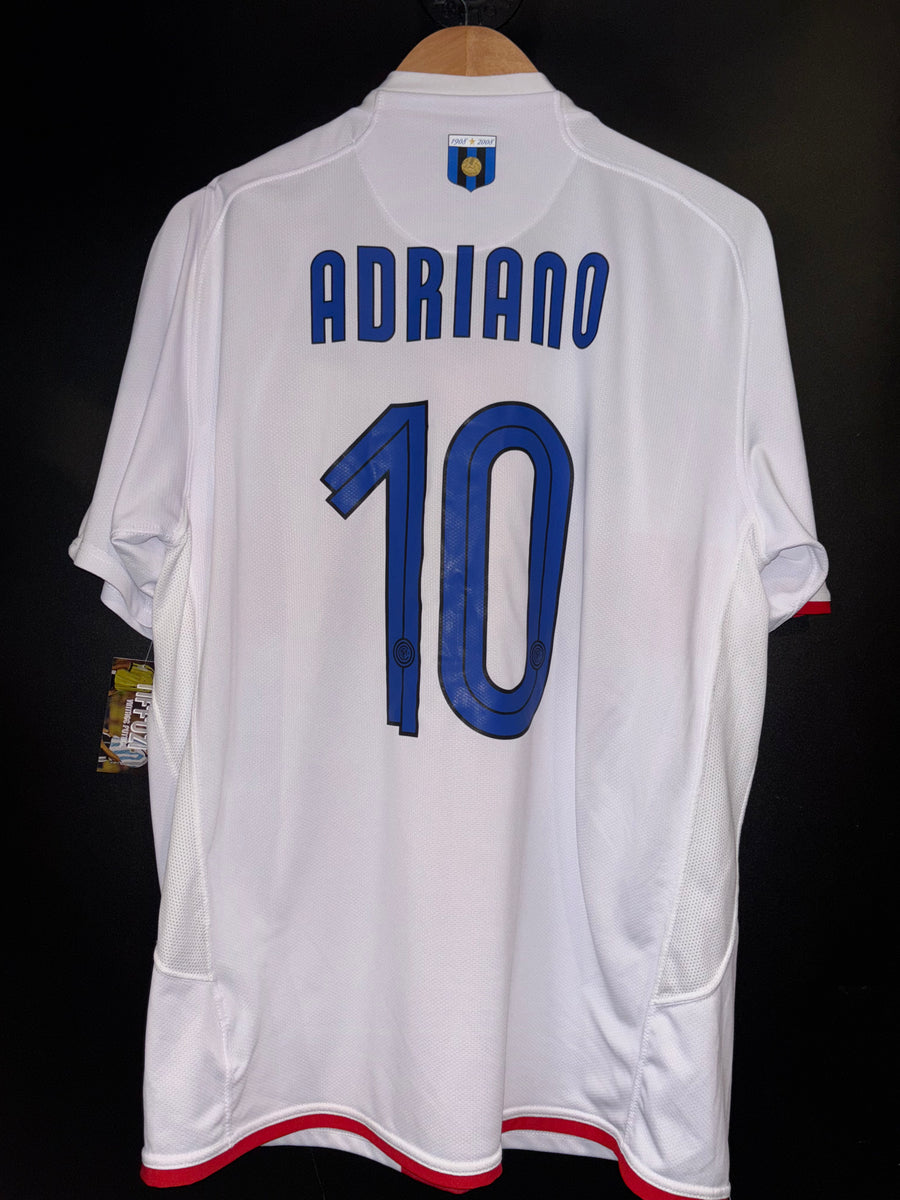 INTER MILAN ADRIANO 2007-2008 ORIGINAL AWAY JERSEY Size XL