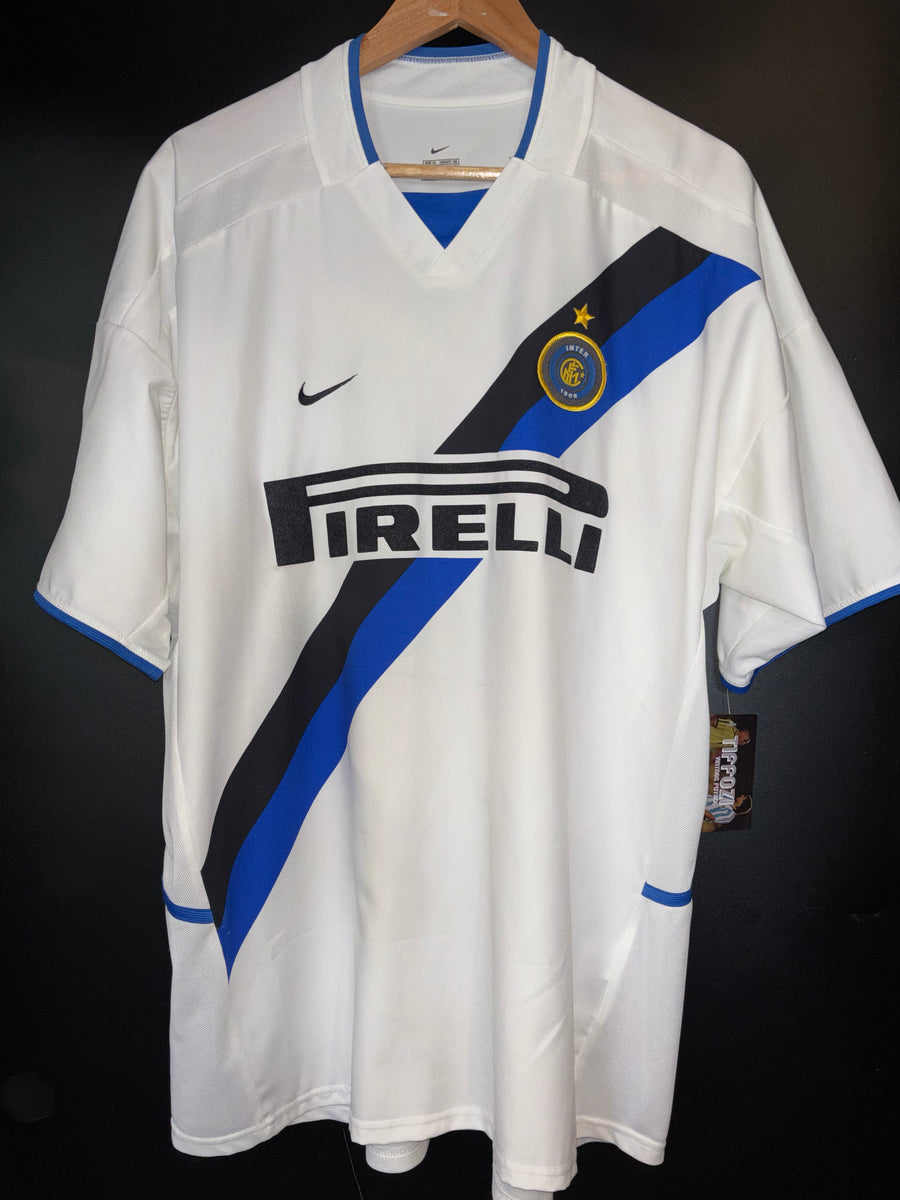 INTER MILAN ADRIANO 2002-2003 ORIGINAL AWAY JERSEY Size XL
