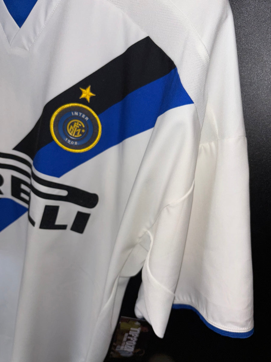 INTER MILAN ADRIANO 2002-2003 ORIGINAL AWAY JERSEY Size XL
