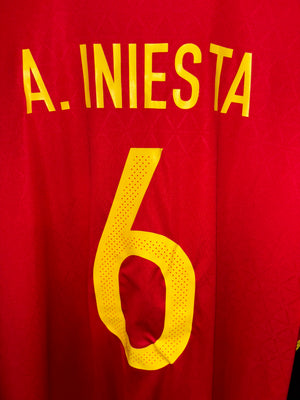 SPAIN INIESTA 2016-2017 ORIGINAL JERSEY Size XL