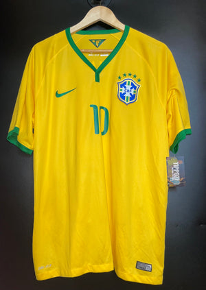 BRAZIL NEYMAR JR 2014-2015 ORIGINAL JERSEY XL