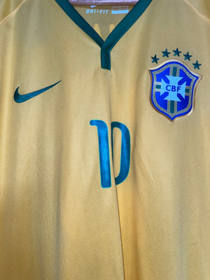 BRAZIL NEYMAR JR 2014-2015 ORIGINAL JERSEY XL