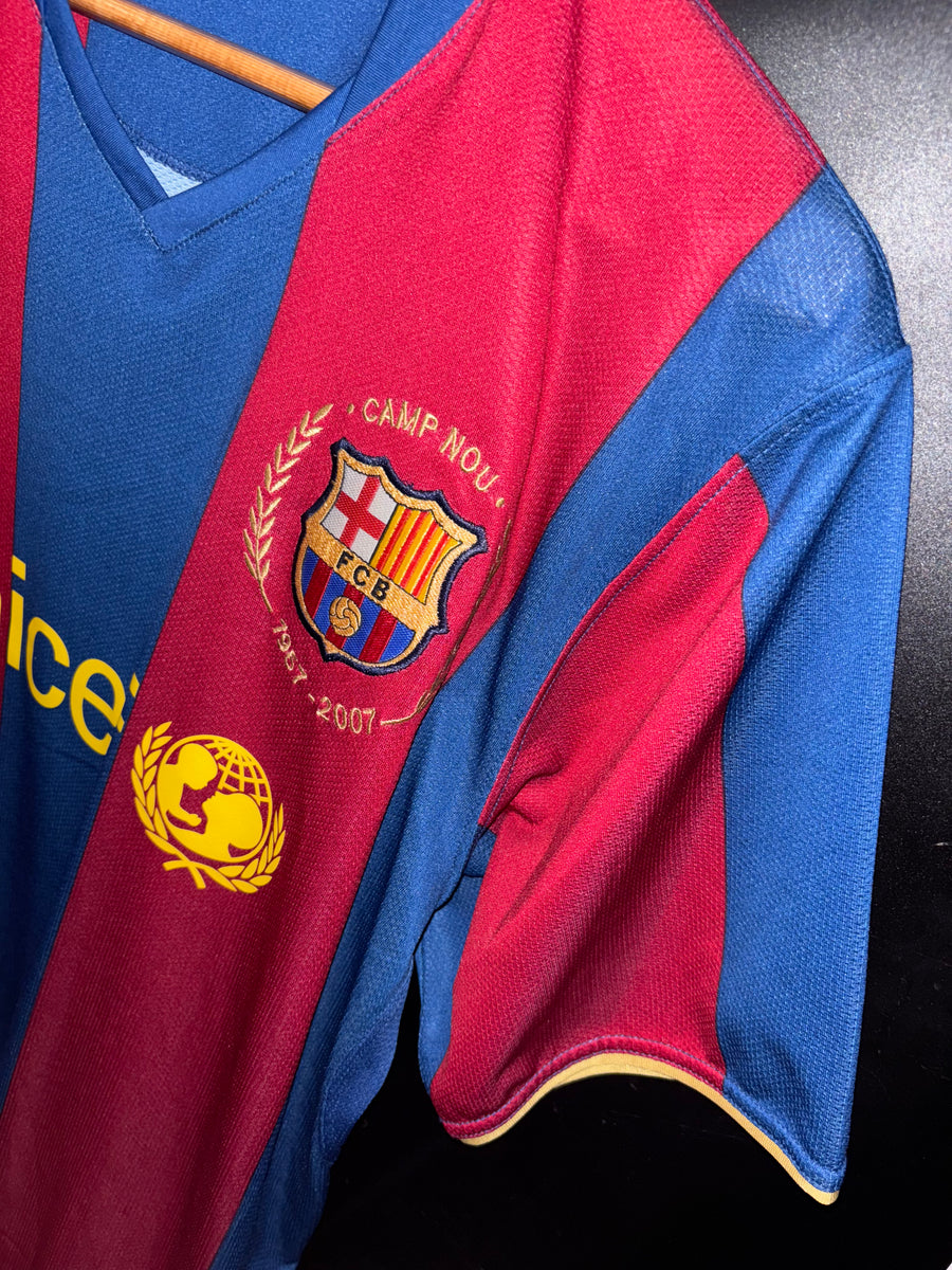 BARCELONA RONALDINHO 2007-2008 ORIGINAL JERSEY Size L