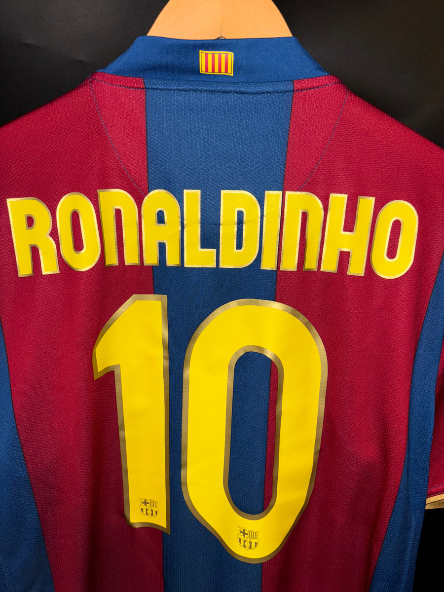 BARCELONA RONALDINHO 2007-2008 ORIGINAL JERSEY Size L