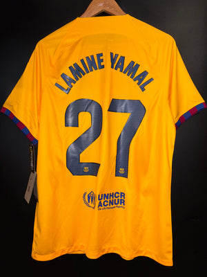 BARCELONA YAMAL 2023-2024 ORIGINAL AWAY JERSEY Size L