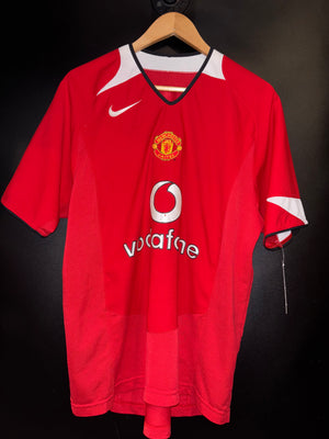 MANCHESTER UNITED 2004-2005 RONALDO ORIGINAL JERSEY Size L