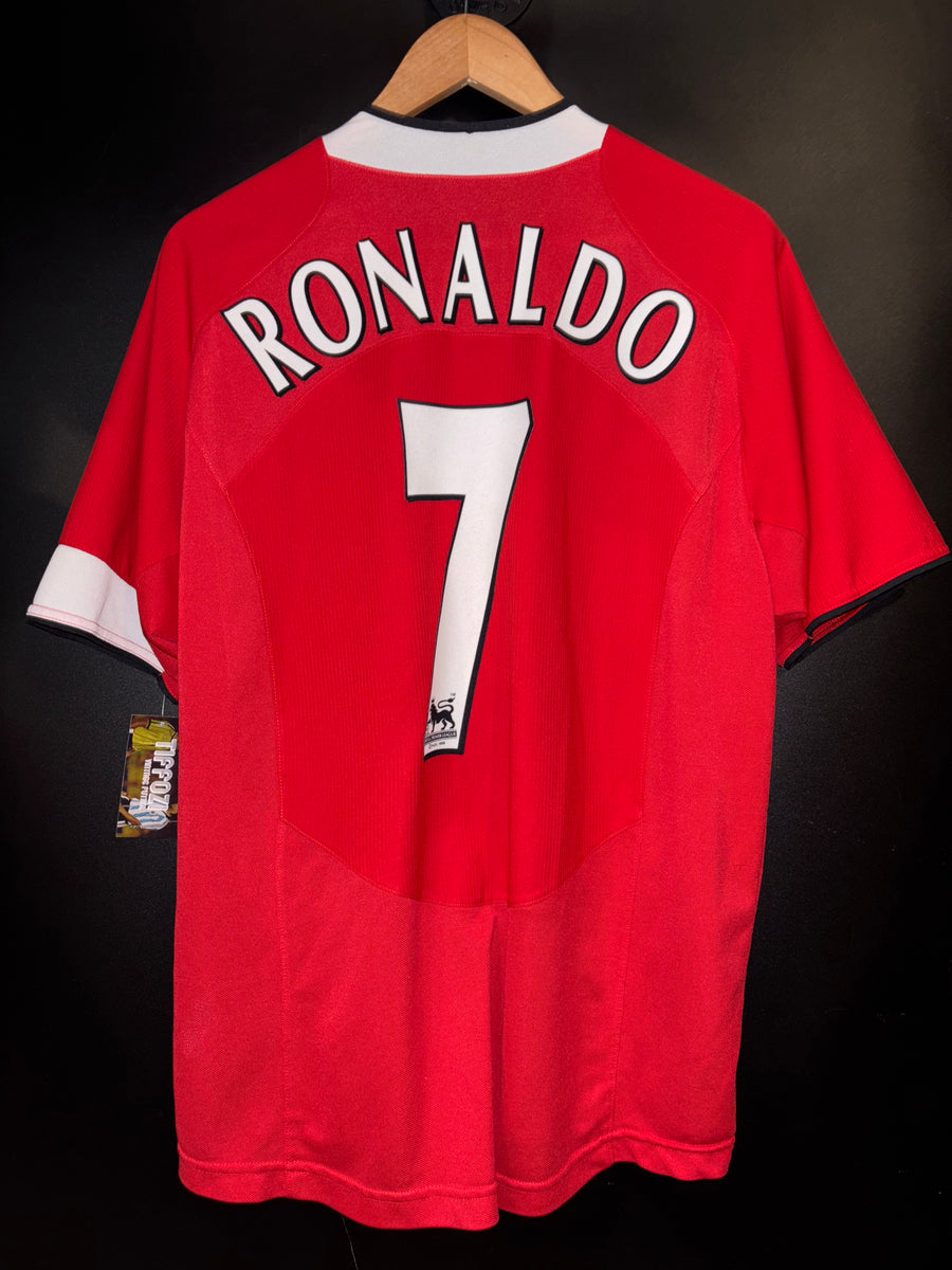 MANCHESTER UNITED 2004-2005 RONALDO ORIGINAL JERSEY Size L