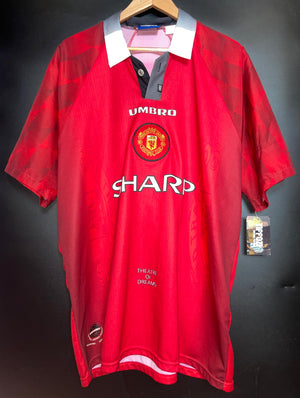 MANCHESTER UNITED CANTONA 1995-1996 ORIGINAL  JERSEY Size XL