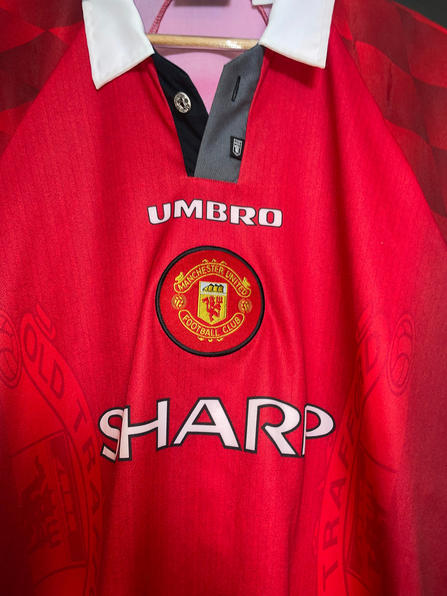 MANCHESTER UNITED CANTONA 1995-1996 ORIGINAL  JERSEY Size XL