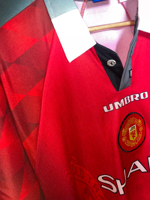 MANCHESTER UNITED CANTONA 1995-1996 ORIGINAL  JERSEY Size XL