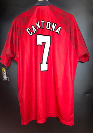 MANCHESTER UNITED CANTONA 1995-1996 ORIGINAL  JERSEY Size XL