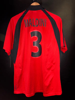 AC MILAN MALDINI 2001-2002 ORIGINAL JERSEY Size M