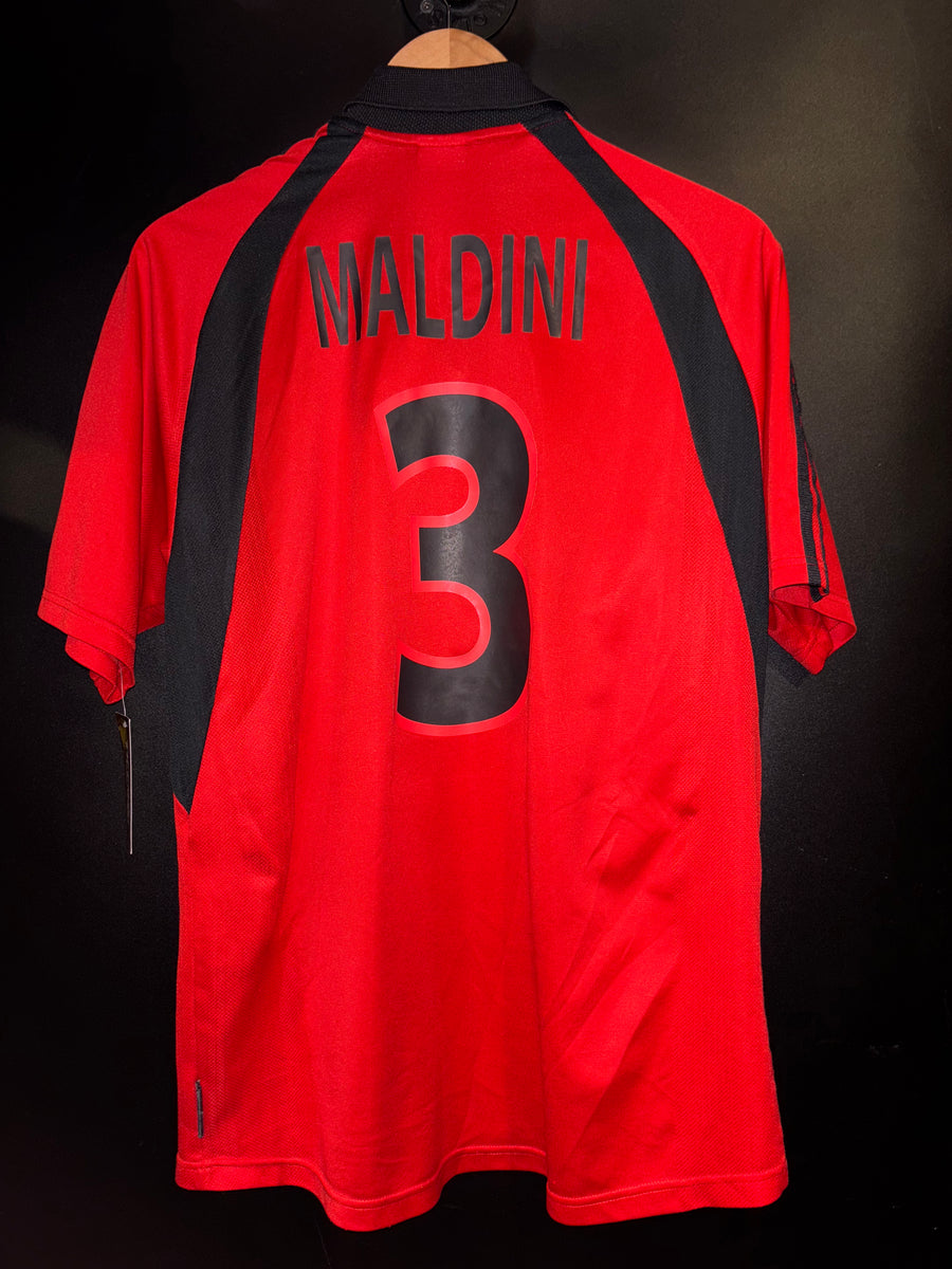 AC MILAN MALDINI 2001-2002 ORIGINAL JERSEY Size M