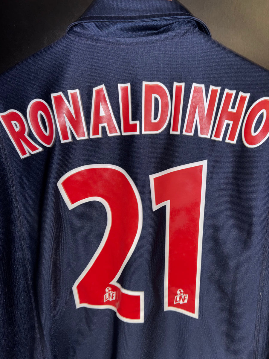 PSG PARIS SAINT GERMAIN RONALDINHO 2001-2002 JERSEY SIZE L