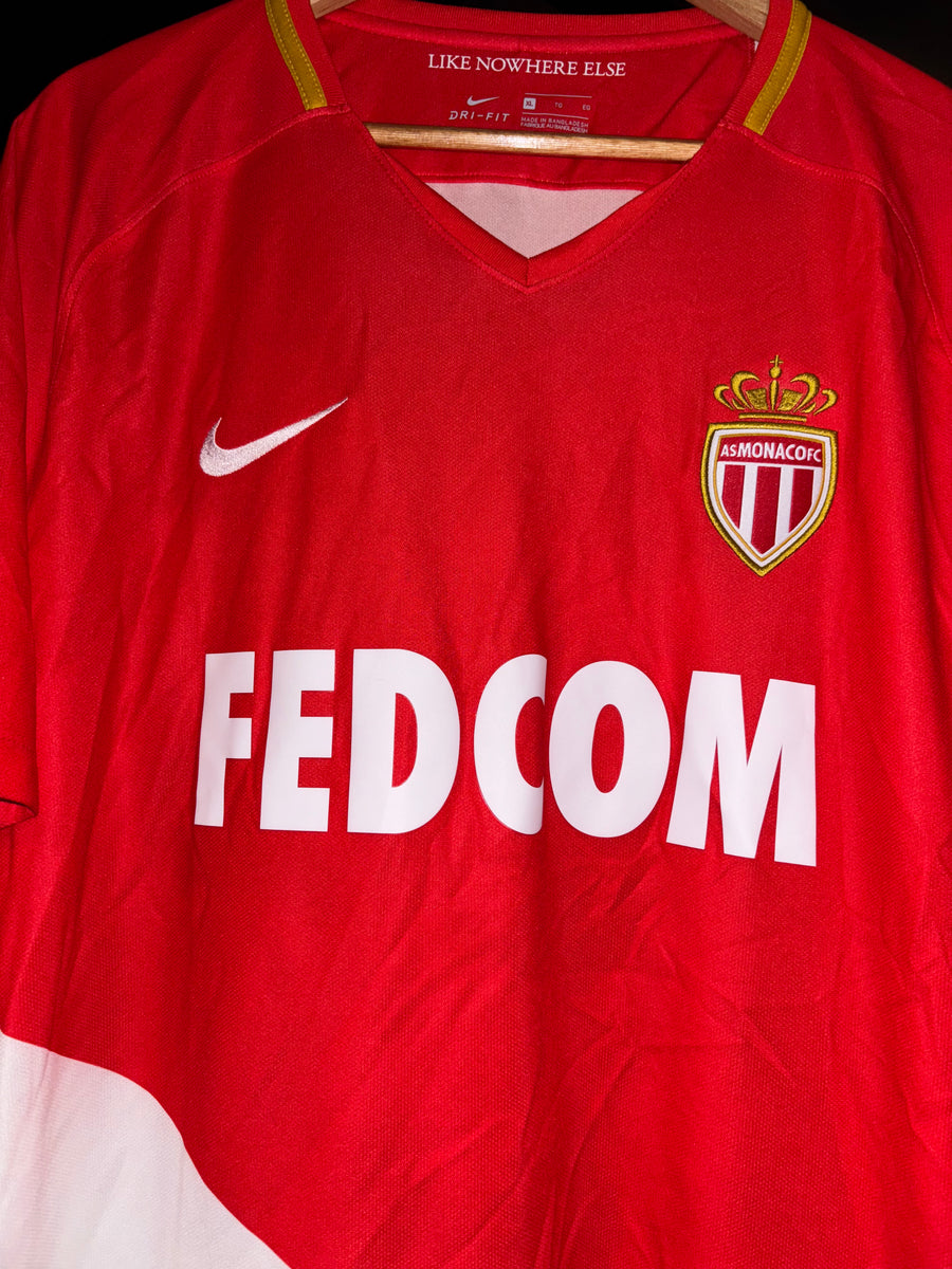 AS MONACO FALCAO 2017-2018 ORIGINAL JERSEY SIZE XL