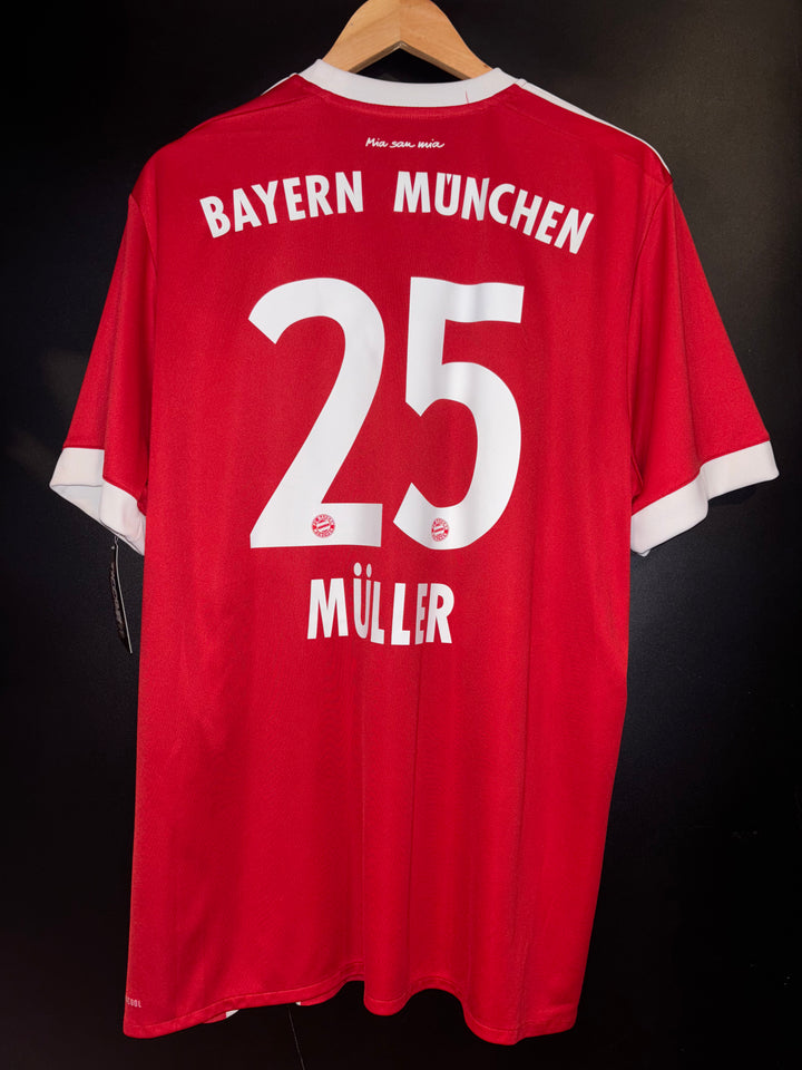 BAYERN MUNICH MULLER 2017-2018 ORIGINAL JERSEY Size XL
