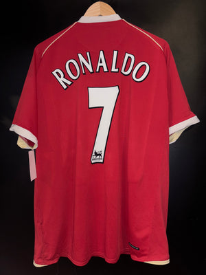 MANCHESTER UNITED RONALDO 2006-2007 ORIGINAL JERSEY Size XL