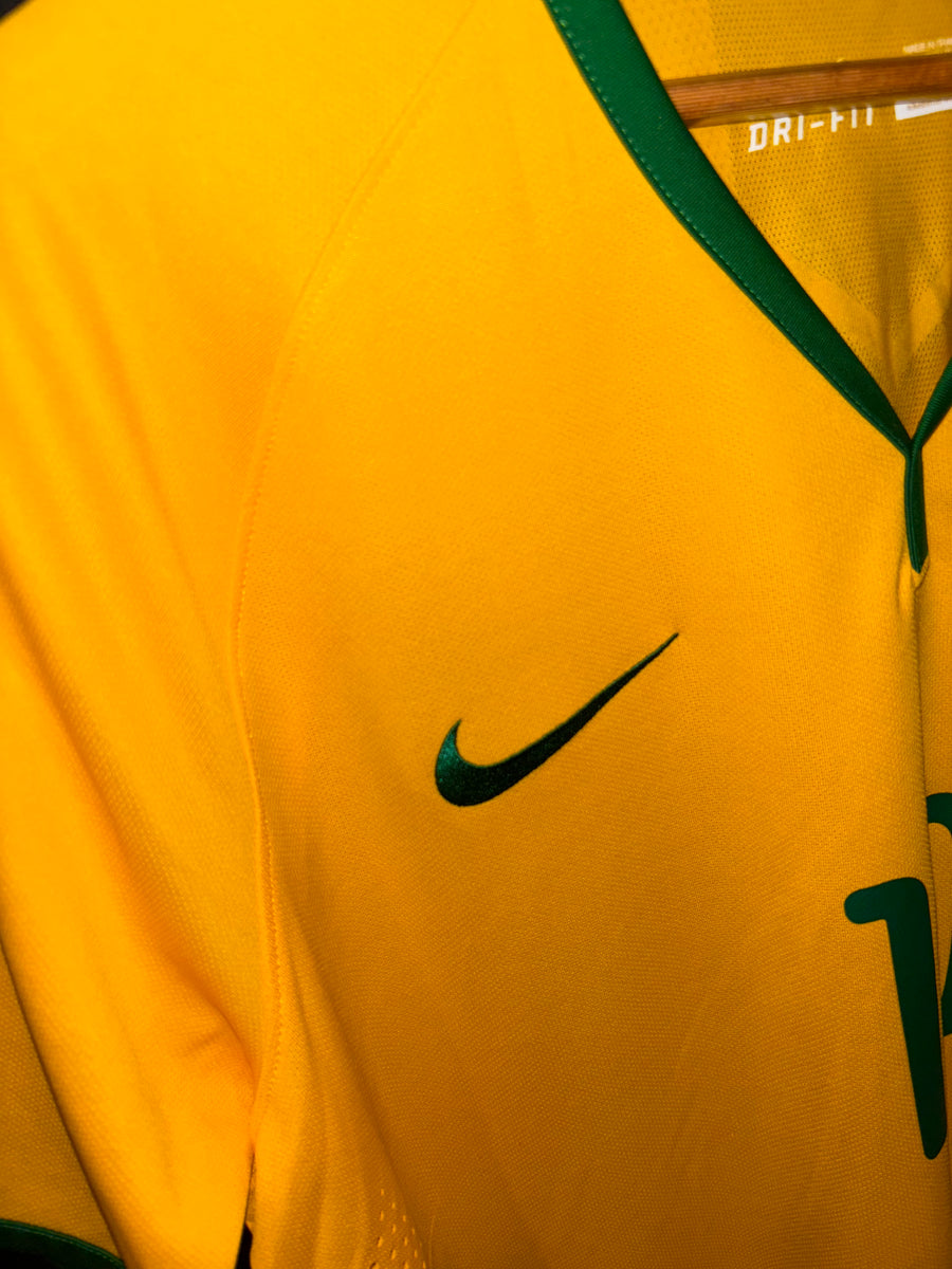 BRAZIL NEYMAR JR 2014-2015 ORIGINAL PLAYER JERSEY XL