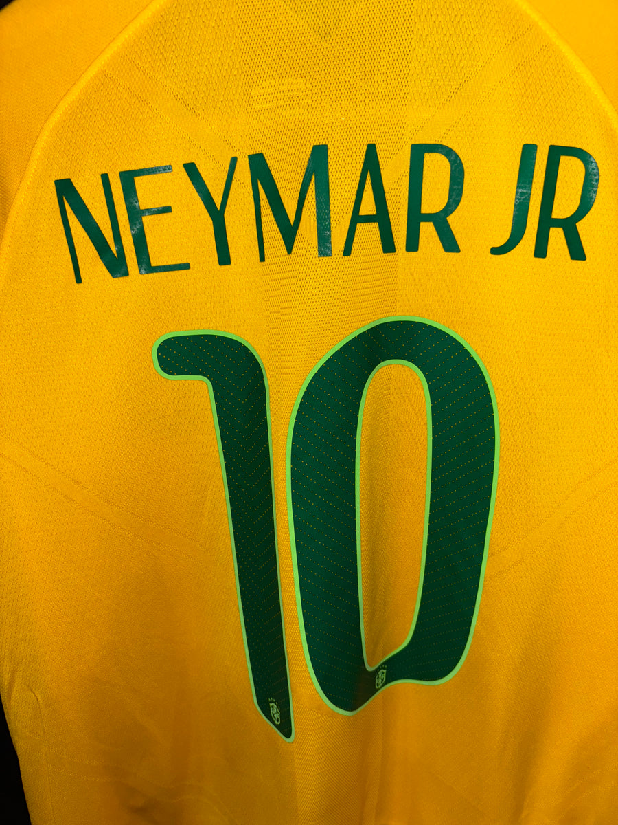 BRAZIL NEYMAR JR 2014-2015 ORIGINAL PLAYER JERSEY XL