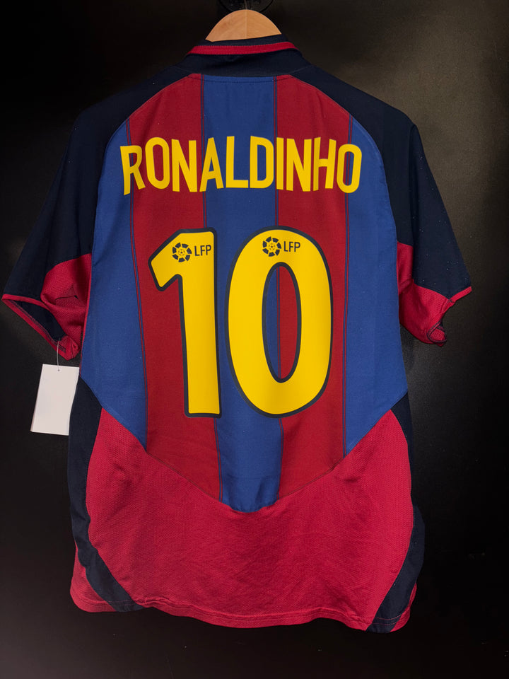 BARCELONA RONALDINHO 2003-2004 ORIGINAL JERSEY Size M