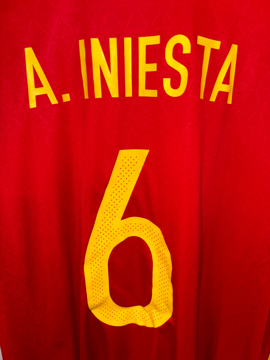 SPAIN INIESTA 2016-2017 ORIGINAL JERSEY Size XL