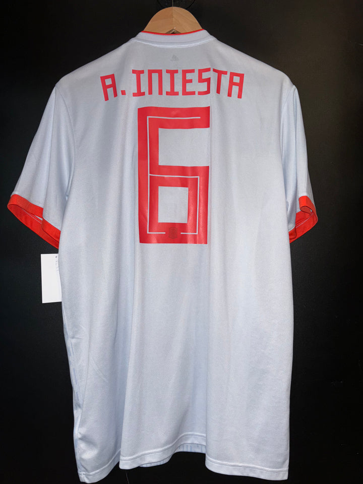 SPAIN INIESTA 2018-2019 ORIGINAL JERSEY Size XL