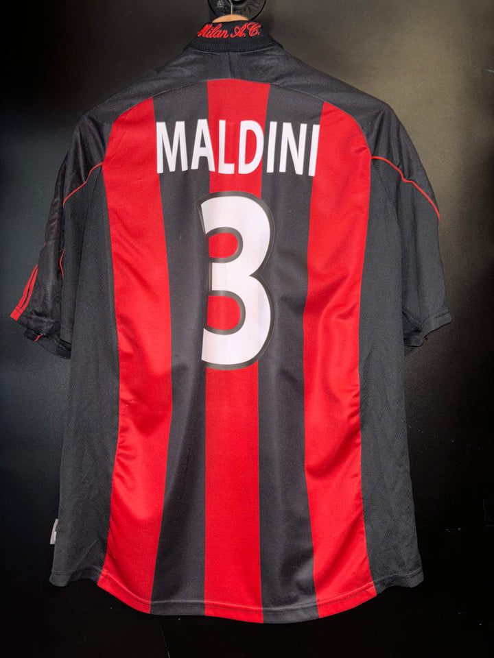 AC MILAN 2000-2001 MALDINI ORIGINAL JERSEY Size L