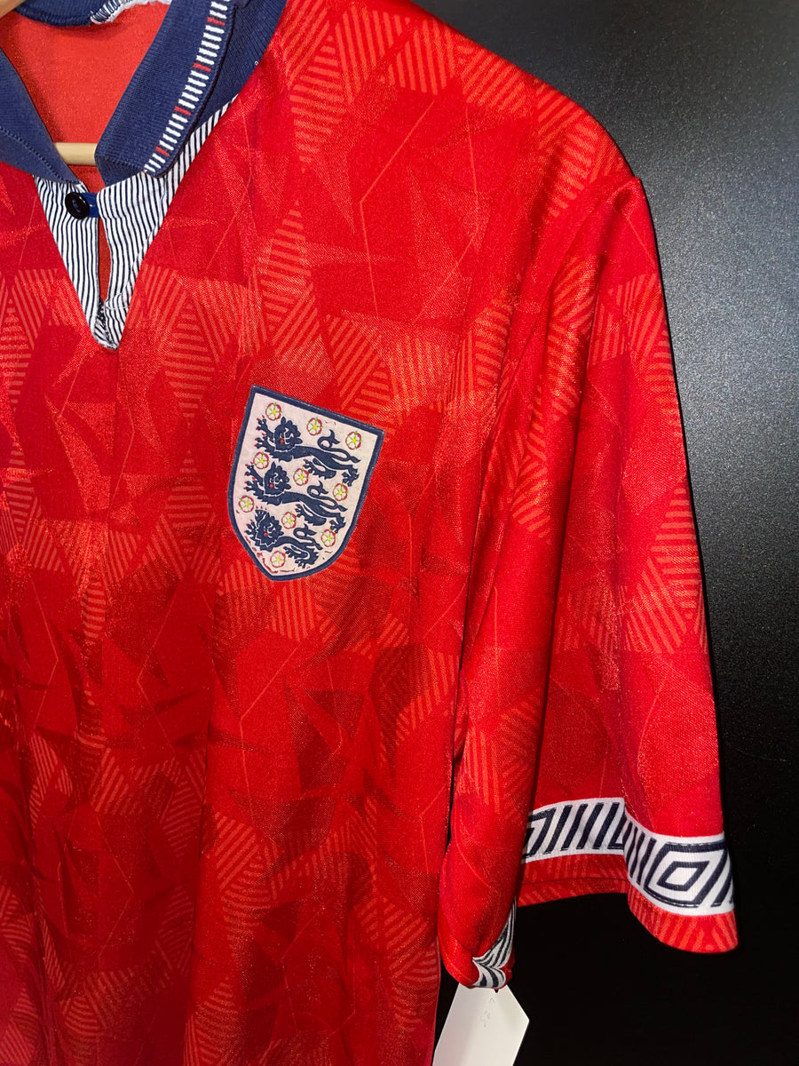 ENGLAND 1990-1992 ORIGINAL  JERSEY Size L