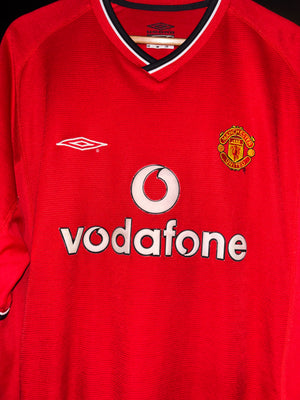 MANCHESTER UNITED BECKHAM 2001-2002  ORIGINAL JERSEY Size XL