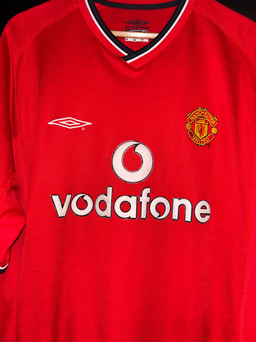 MANCHESTER UNITED BECKHAM 2001-2002  ORIGINAL JERSEY Size XL