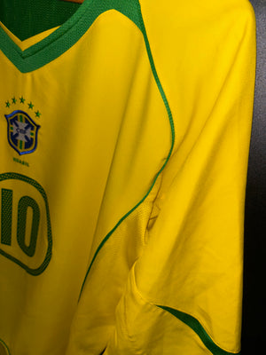 BRAZIL RONALDINHO 2004-2005 ORIGINAL JERSEY XL