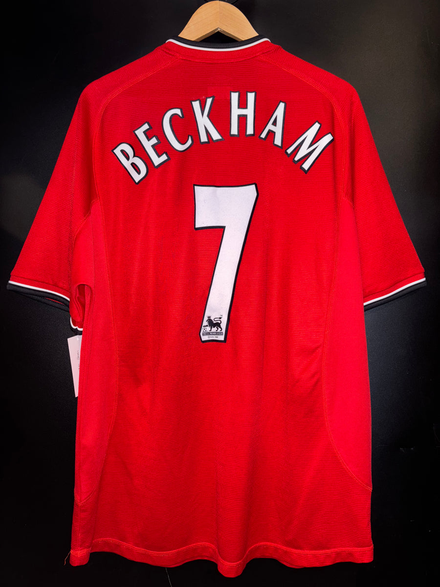 MANCHESTER UNITED BECKHAM 2001-2002  ORIGINAL JERSEY Size XL