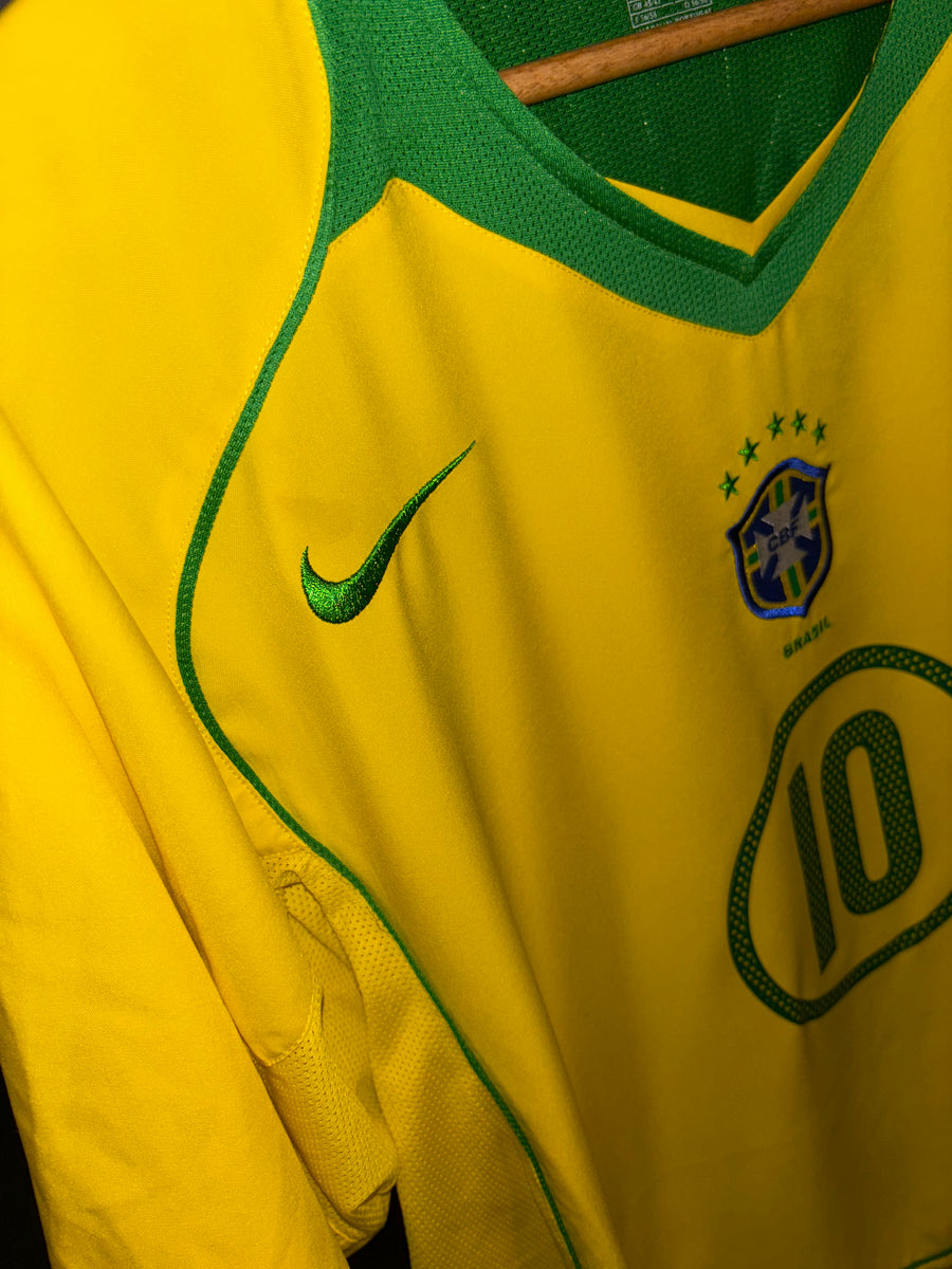 BRAZIL RONALDINHO 2004-2005 ORIGINAL JERSEY XL
