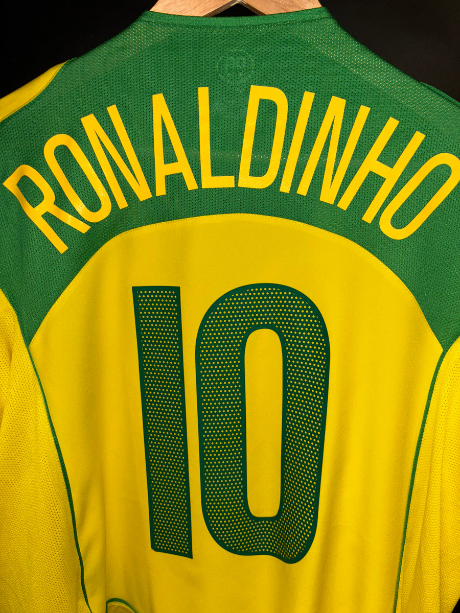BRAZIL RONALDINHO 2004-2005 ORIGINAL JERSEY XL